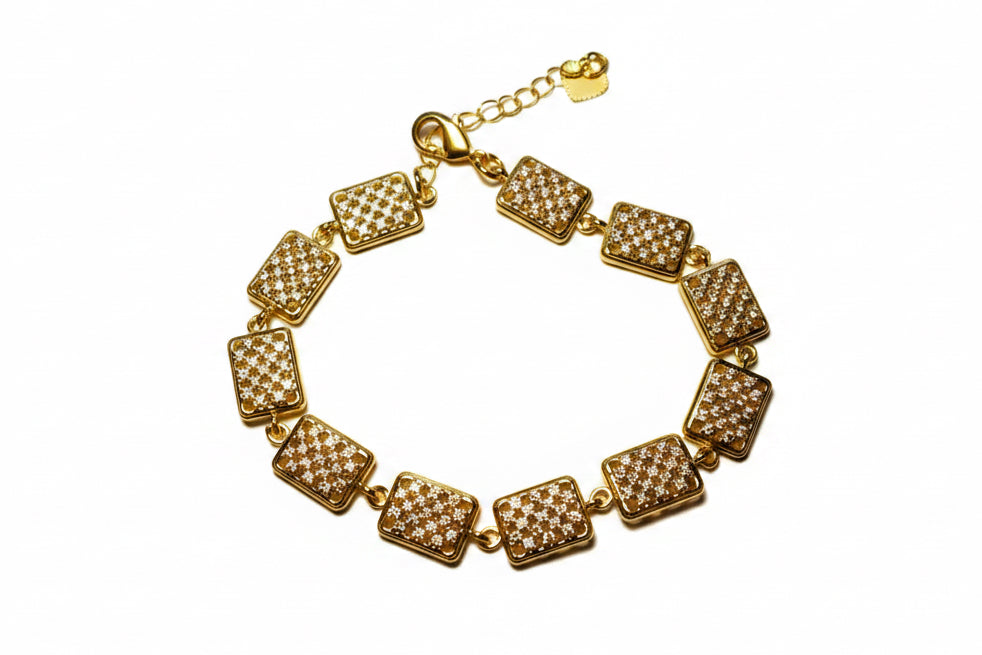 Bracciale a Maglia Rettangolare