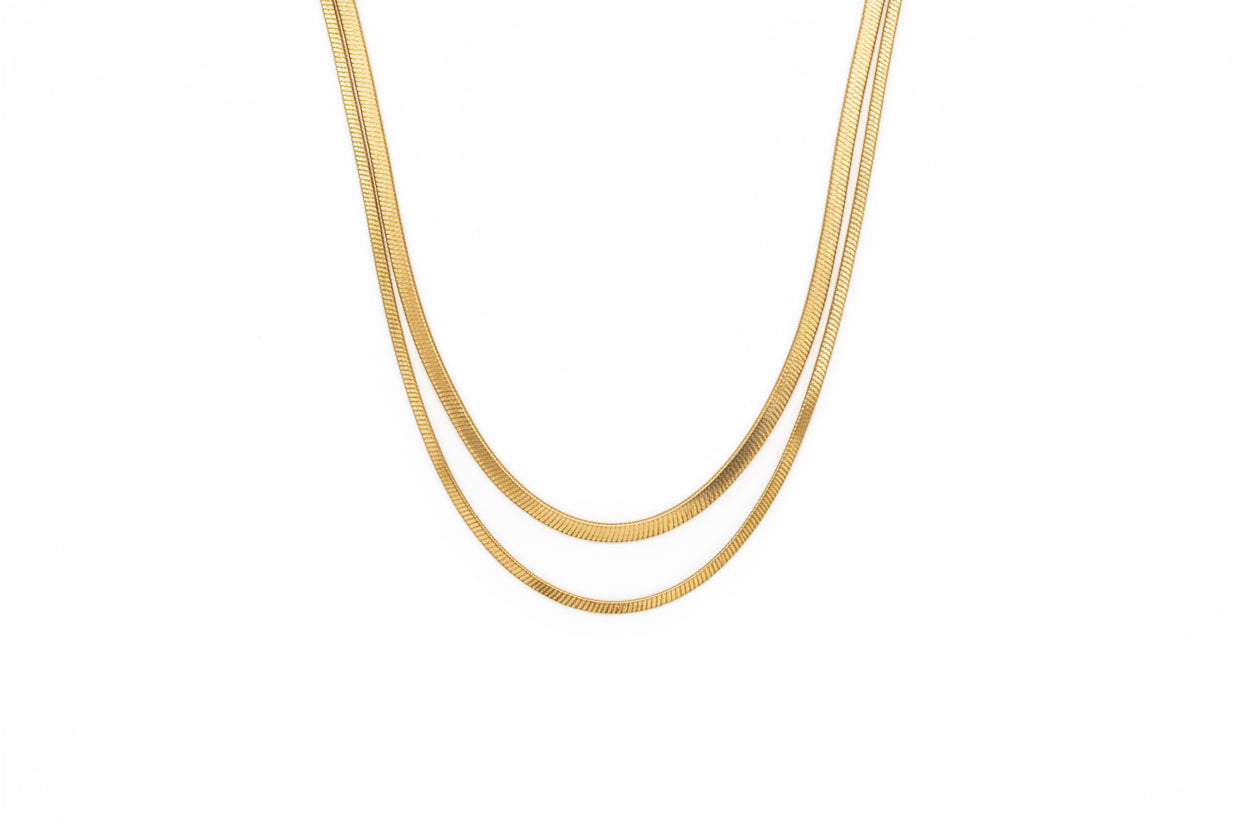 Collana Snake Piatta
