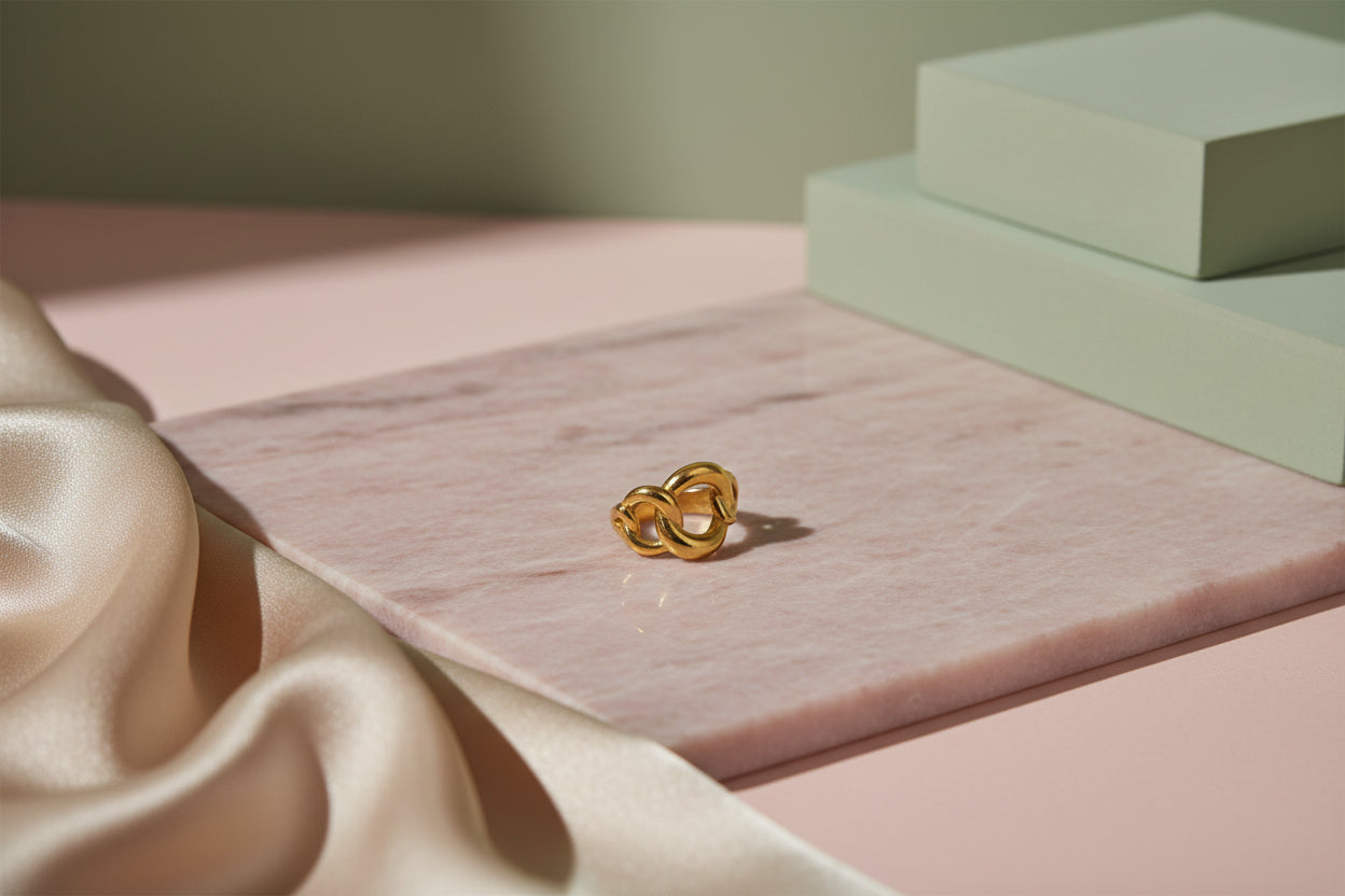 Anello Catena Tre Maglie