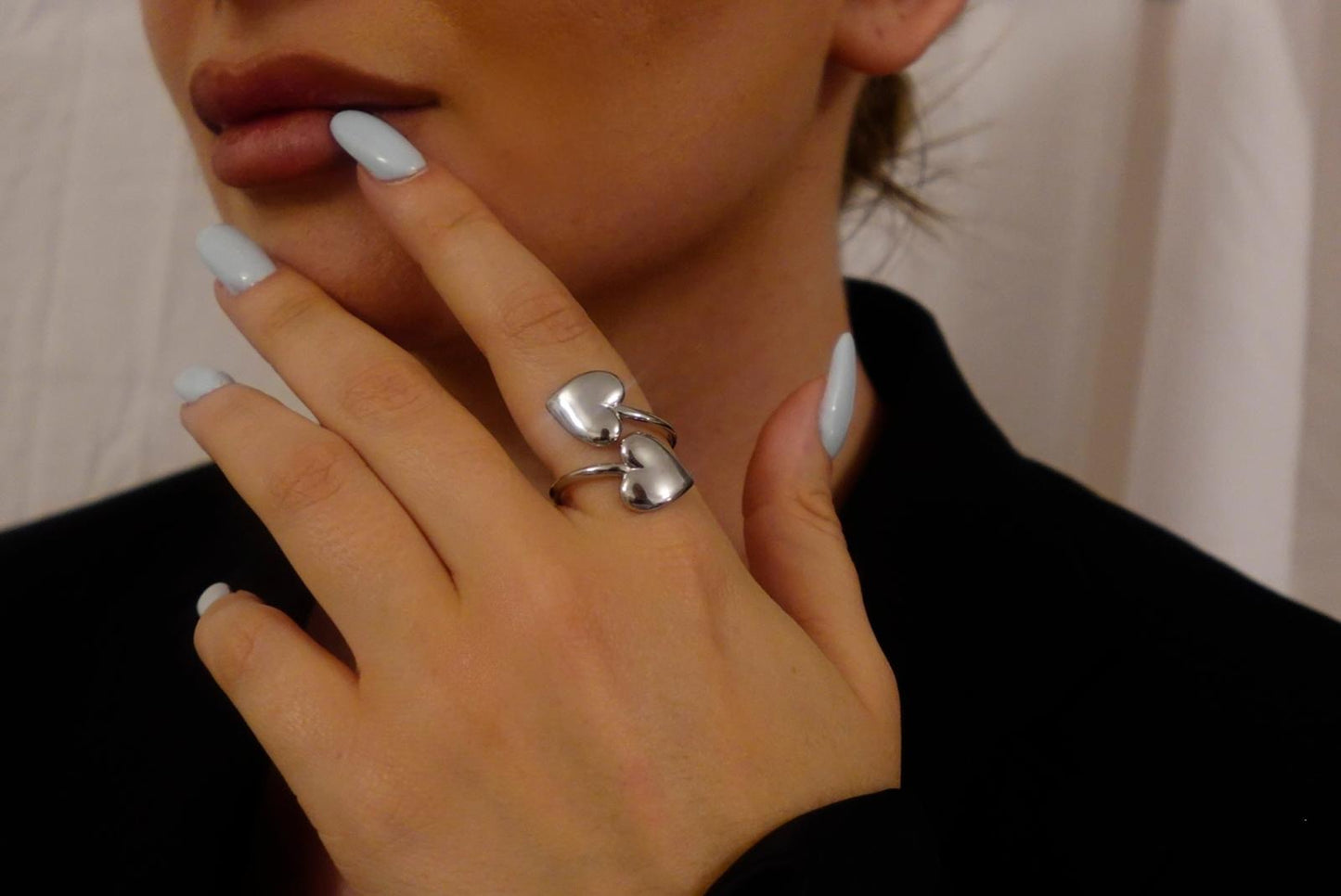 Anello Doppio Cuore