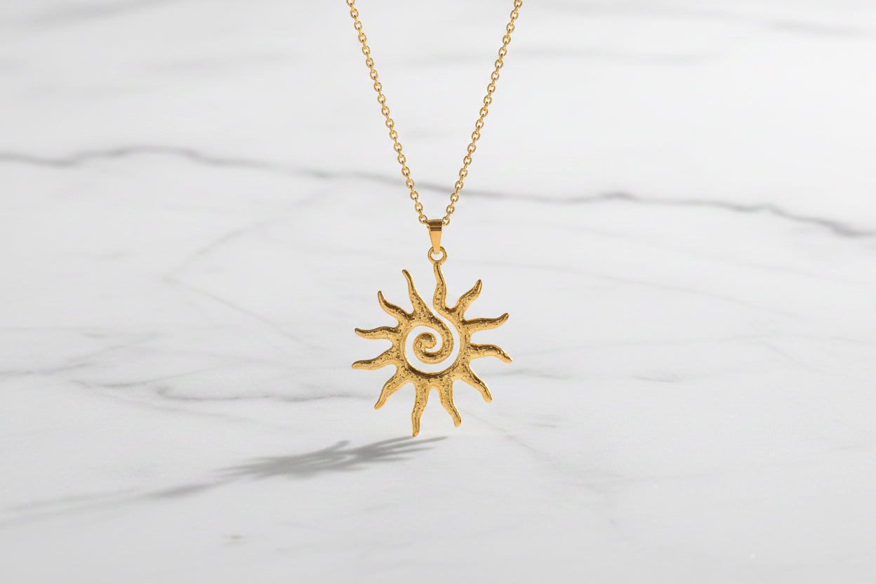 Collana Sole Griffato