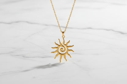 Collana Sole Griffato
