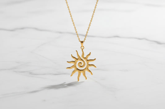 Collana Sole Griffato