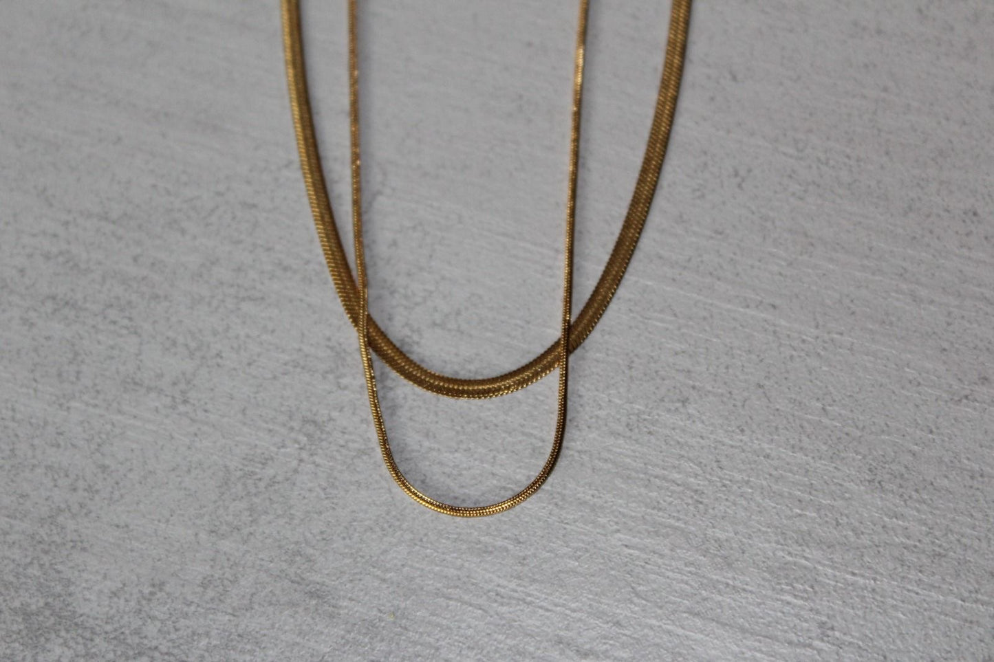 Collana Snake Piatta
