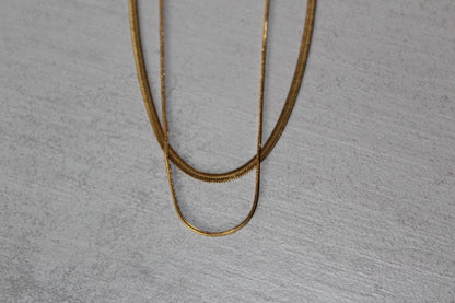 Collana Snake Piatta