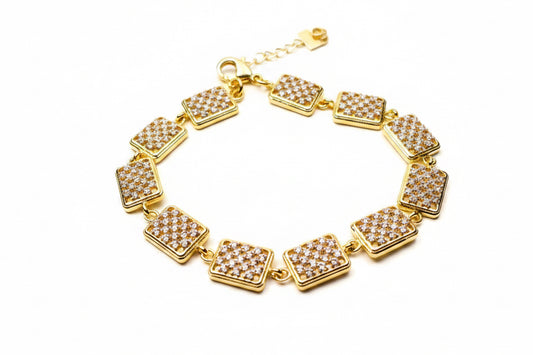 Bracciale a Maglia Rettangolare