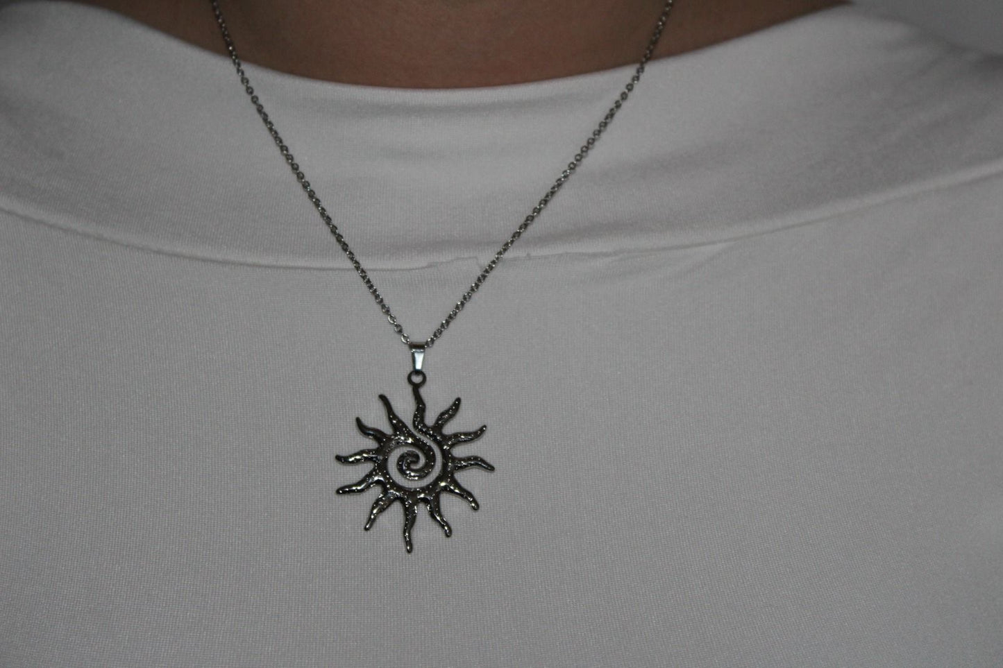 Collana Sole Griffato