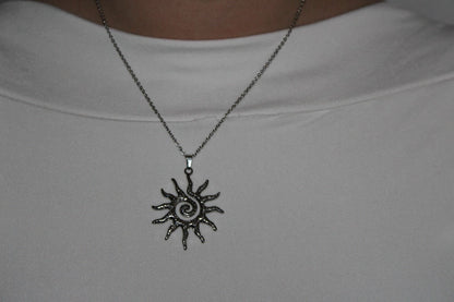 Collana Sole Griffato
