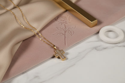 Collana Croce & Zirconi