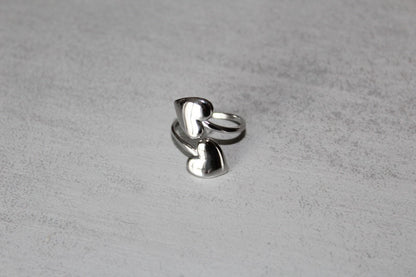 Anello Doppio Cuore